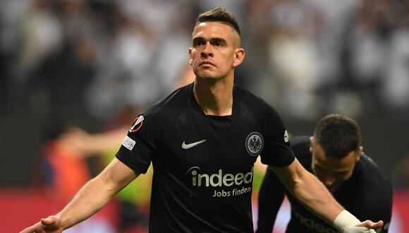 Eintracht Frankfurt venció 1-0 al West Ham United por el partido de vuelta de semifinales a la Europa League. (Foto: AFP)