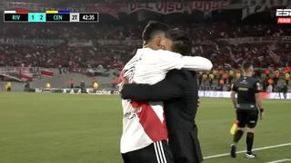 Matías Suárez marcó el descuento de River Plate vs. Central  y lo celebró junto a Marcelo Gallardo | VIDEO