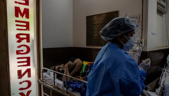 Paciente de coronavirus en la India. (Foto: Reuters)