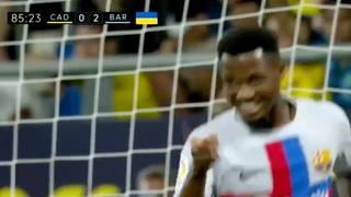Goles de Ansu Fati y Dembelé para el 4-0 de Barcelona vs. Cádiz por LaLiga | VIDEO