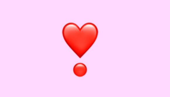 ¿Sabes realmente qué es lo que significa el emoji del corazón con punto abajo en WhatsApp? Aquí te lo decimos. (Foto: Emojipedia)