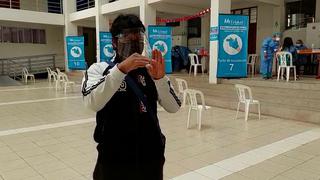 Cusco: ciudadano con sordera se mostró feliz por vacunarse contra el COVID-19