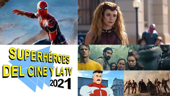 Resumen 2021. Este año que se acaba fue crucial para el género que mueve millones de dólares en el cine y la TV: los superhéroes. "Spiderman: No Way Home" cierra un año lleno de historias, aunque no todas de la misma calidad. Fotos: Sony Pictures/ Marvel Studios/ Warner Bros./ Amazon Prime Video.