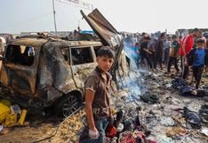 Macron se muestra “indignado” por el bombardeo en un campamento de desplazados de Gaza