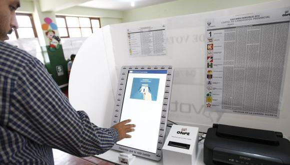 Jefe de ONPE: "El voto electrónico es 100% confiable"