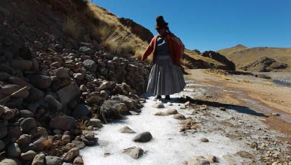 Heladas: Entregan kits de abrigo en Puno