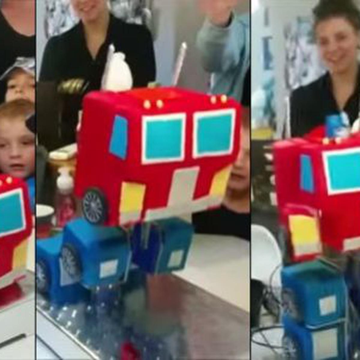 Niño recibe torta de Optimus Prime que se transforma [VIDEO] |  REDES-SOCIALES | EL COMERCIO PERÚ