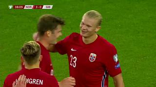 Haaland se lució con un hat-trick en la selección de Noruega por las Eliminatorias | VIDEO