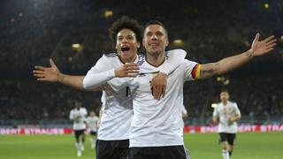 Podolski se despidió de la selección alemana con este golazo