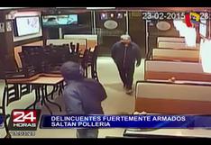 El Agustino: Delincuentes armados asaltaron pollería (VIDEO)