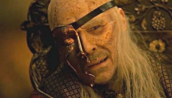 Paddy Considine como el rey Viserys I Targaryen en "House of the Dragon" (Foto: HBO)