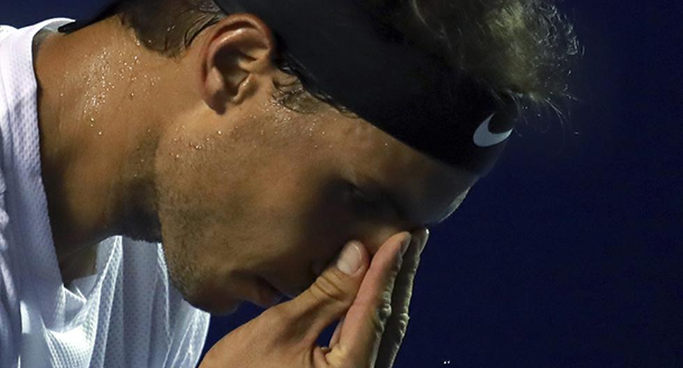 La cara de incomodidad de Rafael Nadal lo dice todo. El tenista español respondió asi ante la sorpresiva pregunta de una periodista tras la final del Masters de Miami. (Foto: Getty Images)