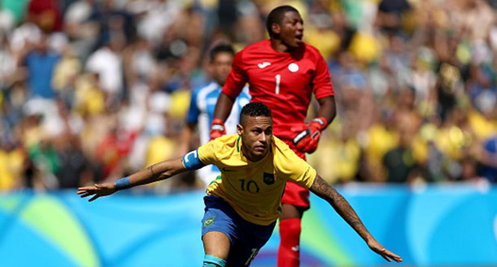Neymar anota uno de los goles más rápidos en los Juegos Olímpicos | Foto: Getty