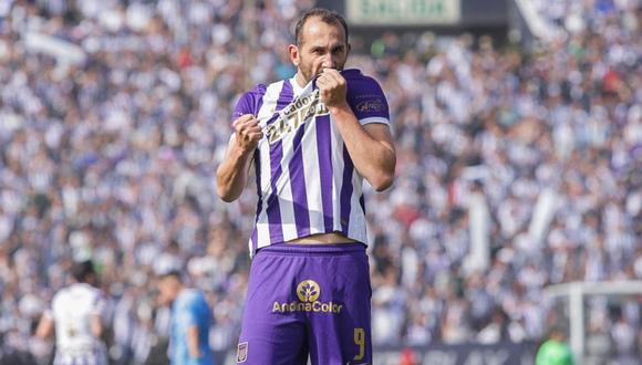 Hernán Barcos anotó su gol número 18 esta temporada con Alianza Lima | Foto: Liga 1