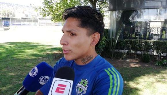 Ruidíaz atendiendo a la prensa mexicana. (Foto: ESPN)