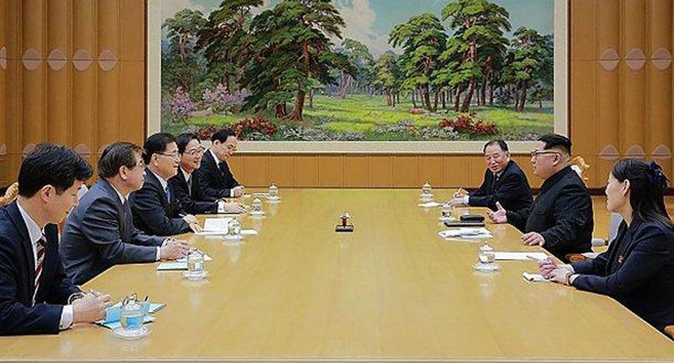 Por primera vez, el líder de Corea del Norte, Kim Jong-un, recibió a una delegación de altos funcionarios surcoreanos. (Foto: Getty Images)