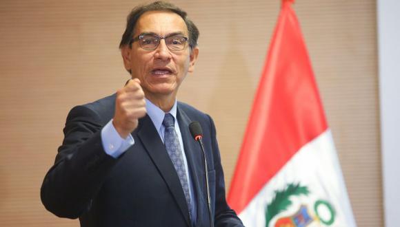 Martín Vizcarra aceptó dialogar con Pedro Olaechea, pero subrayó que deberá ser en Palacio de Gobierno. (Foto: GEC)