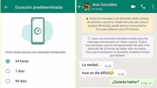 WhatsApp: ¿se puede guardar los mensajes temporales de tu chat?