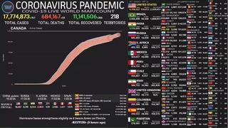 Mapa del coronavirus en el Mundo EN VIVO, hoy sábado 1 de agosto: número de muertos e infectados 