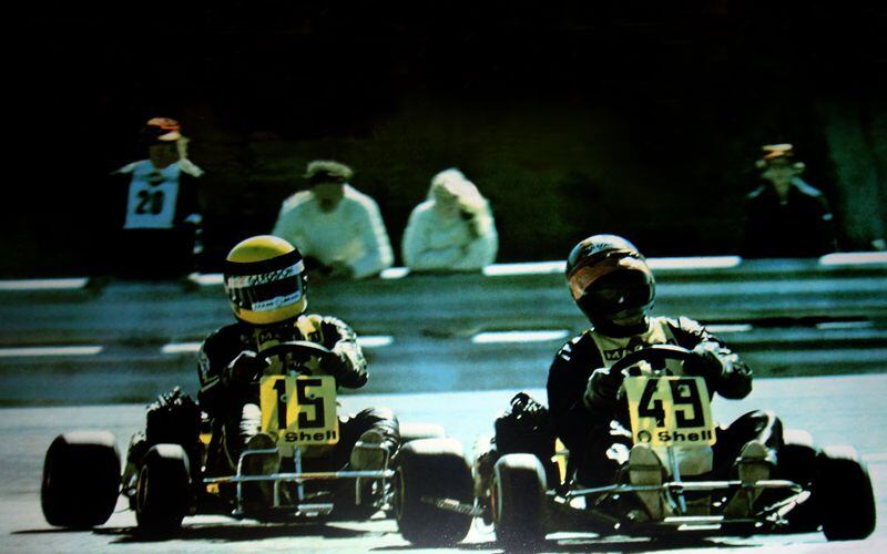 Ayrton Senna y Terry Fullerton compitiendo en el Campeonato Mundial de Estoril 1979. (Foto: web oficial de Terry Fullerton)