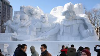 Mira estas increíbles esculturas de nieve hechas en Japón