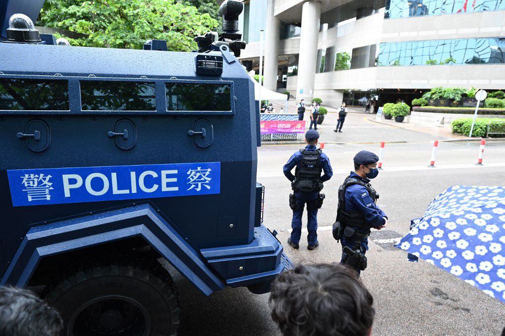 Around 11,000 police officers were deployed to Hong Kong during Xi's 2022 visit. 