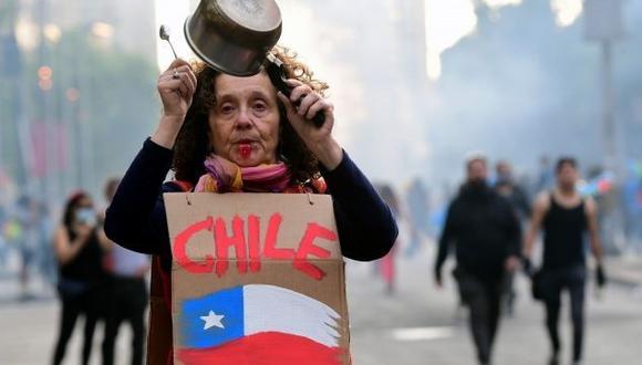 El fin de las AFP fue una de las grandes demandas del estallido social en Chile a fines de 2019. (AFP).