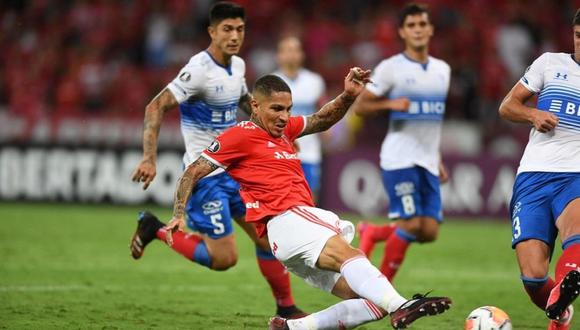 Paolo Guerrero marcó doblete en Inter vs U. Católica por Copa Libertadores. (Foto: Agencias)