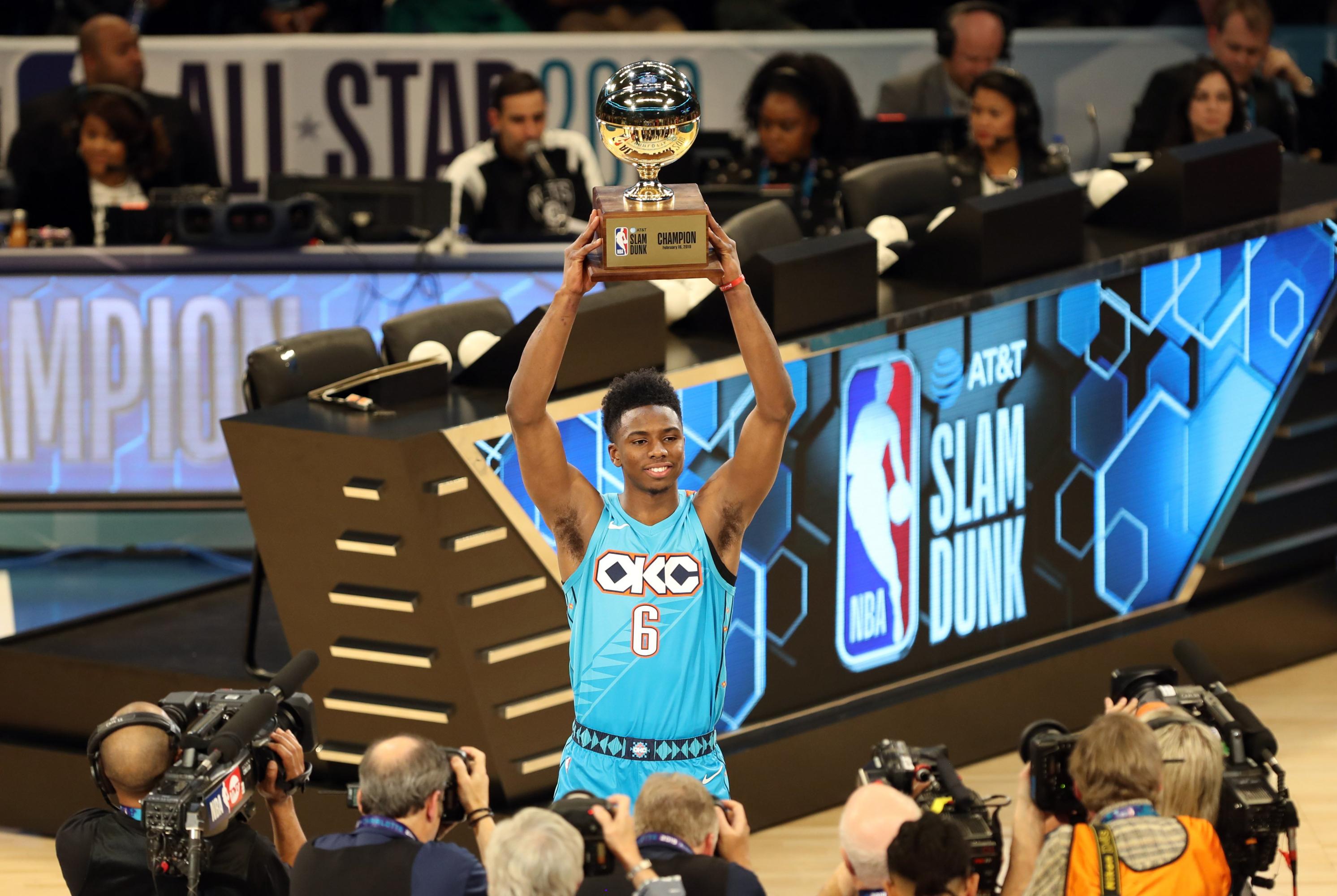 NBA All Star 2019: Hamidou Diallo es el nuevo campeón del concurso de clavadas | Foto: Agencias