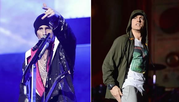 Machine Gun Kelly y Eminem. (Fotos: Agencias)