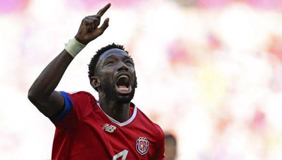Keysher Fuller marcó el gol del triundo de Costa Rica ante Japón. (Foto: AFP)
