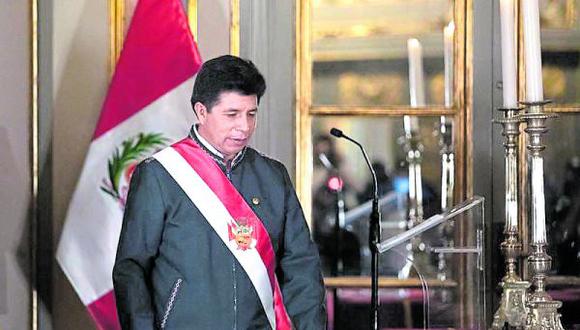 Según la última encuesta de El Comercio-Ipsos, el presidente Pedro Castillo es aprobado por el 26% y desaprobado por el 66%. En el sector rural, cayó 5 puntos porcentuales. (Foto: Presidencia de la República)