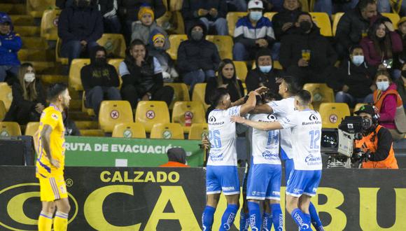Puebla sacó tres puntos de oro de su visita al Tigres. (Foto: AFP)