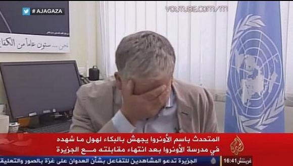 El portavoz de la ONU rompe en llanto por el horror en Gaza