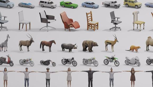 Nvidia presenta IA capaz de crear objetos 3D para mundos virtuales. (Foto: Nvidia)