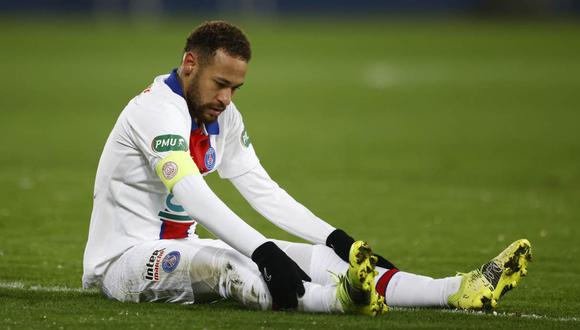 Neymar se lamentó por la nueva lesión que sufrió. (Foto: Reuters)