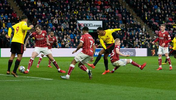 André Carrillo vive un presente más que prometedor en el Watford. Hace pocos días anotó y asistió en Premier League. Ahora dejó su huella en la FA Cup. (Foto: AFP)