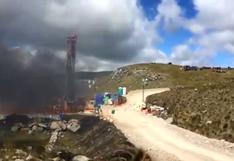 Cajamarca: incendian maquinaria de minera Yanacocha en zona de China Linda