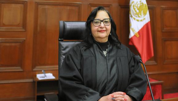 La nueva ministra presidenta de la Suprema Corte de Justicia, Norma Piña, en su eleccion en la Ciudad de México.