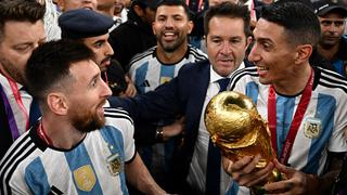 Messi levantó copa falsa en su festejo icónico tras ganar el Mundial