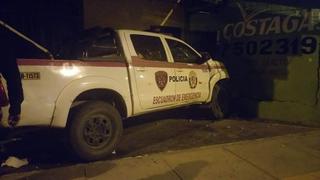 Áncash: dos policías heridos tras chocar patrullero contra vivienda