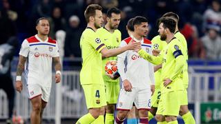 Barcelona igualó 0-0 en el campo de Lyon por la ida de los octavos de final de la Champions League | VIDEO