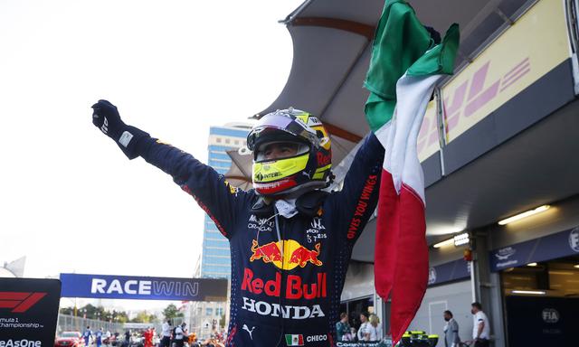 Sergio Pérez ganó el GP de Azerbaiyán 2021 | Foto: REUTERS
