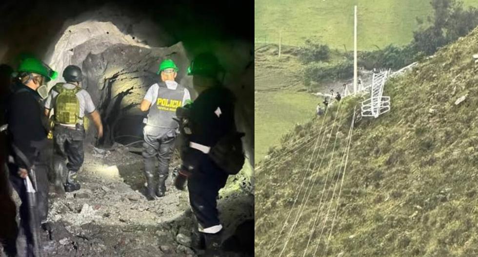 Mina Poderosa: Illegal miners allegedly dynamite two high-voltage towers in Batas |  Latest |  Peru