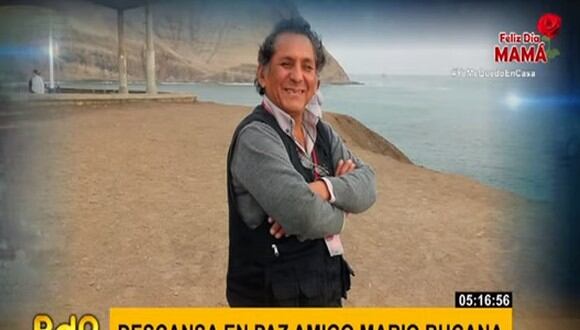 El camarógrafo Mario Bucana murió esta madrugada en el Hospital Essalud Alberto Sabogal Sologuren, informó el noticiero Buenos Días Perú (Foto: captura)