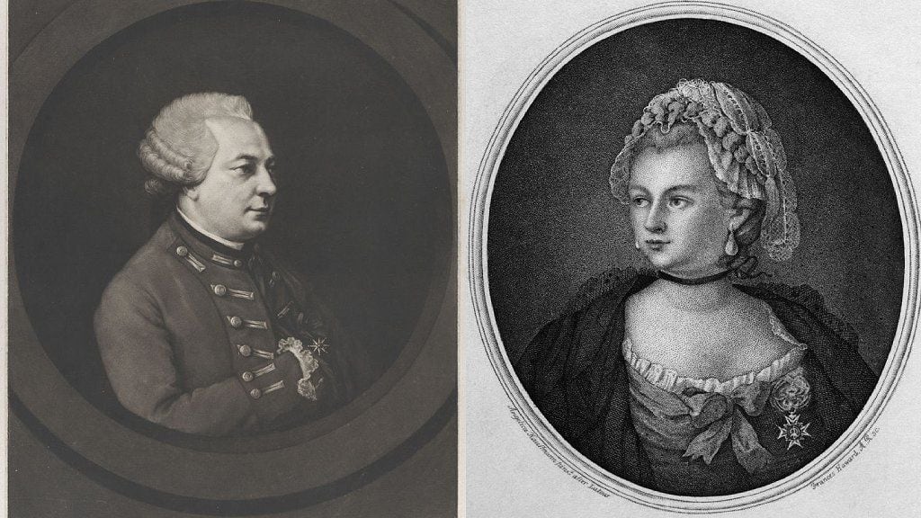 Two late 18th century portraits of the same person: Chevalier d'Éon.