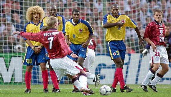Colombia se enfrentó a Inglaterra en el Mundial de Francia 98. (Foto: AFP)