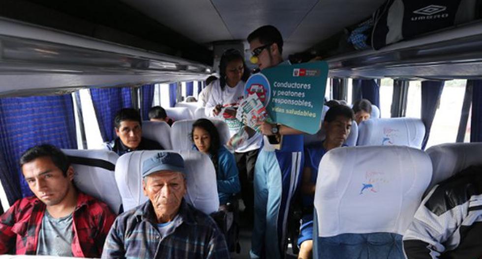 Ministerio de Salud dio a conocer medidas de seguridad que deben adoptar conductores y pasajeros en estos días para prevenir accidentes de tránsito. (Foto: Andina)