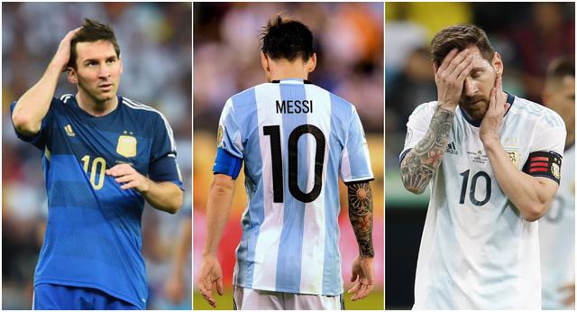 Lionel Messi y todas las veces que quedó a un paso de la gloria con Argentina. (Foto: Twitter)