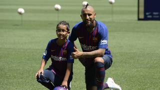 Arturo Vidal dedicó emotivo mensaje a su hijo tras presentación en el Barcelona